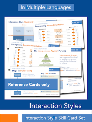 Interaction Style Skill Cards Sets
