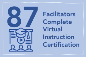 87 Facilitators Complete Virtual Instruction Certification