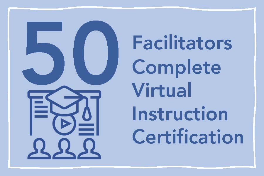 50 Facilitators Complete Virtual Instruction Certification